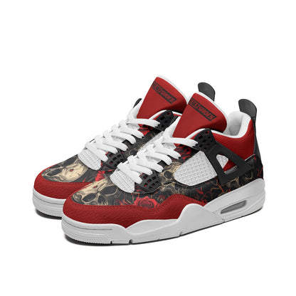 Skulls Unisex Non Slip Lace Up Breathable Fashion Sneakers