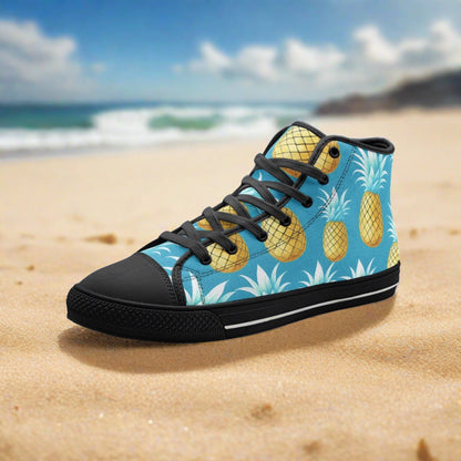 Holographic Red Gold Unique Bold Art - Freaky Shoes | Custom Art Sneakers