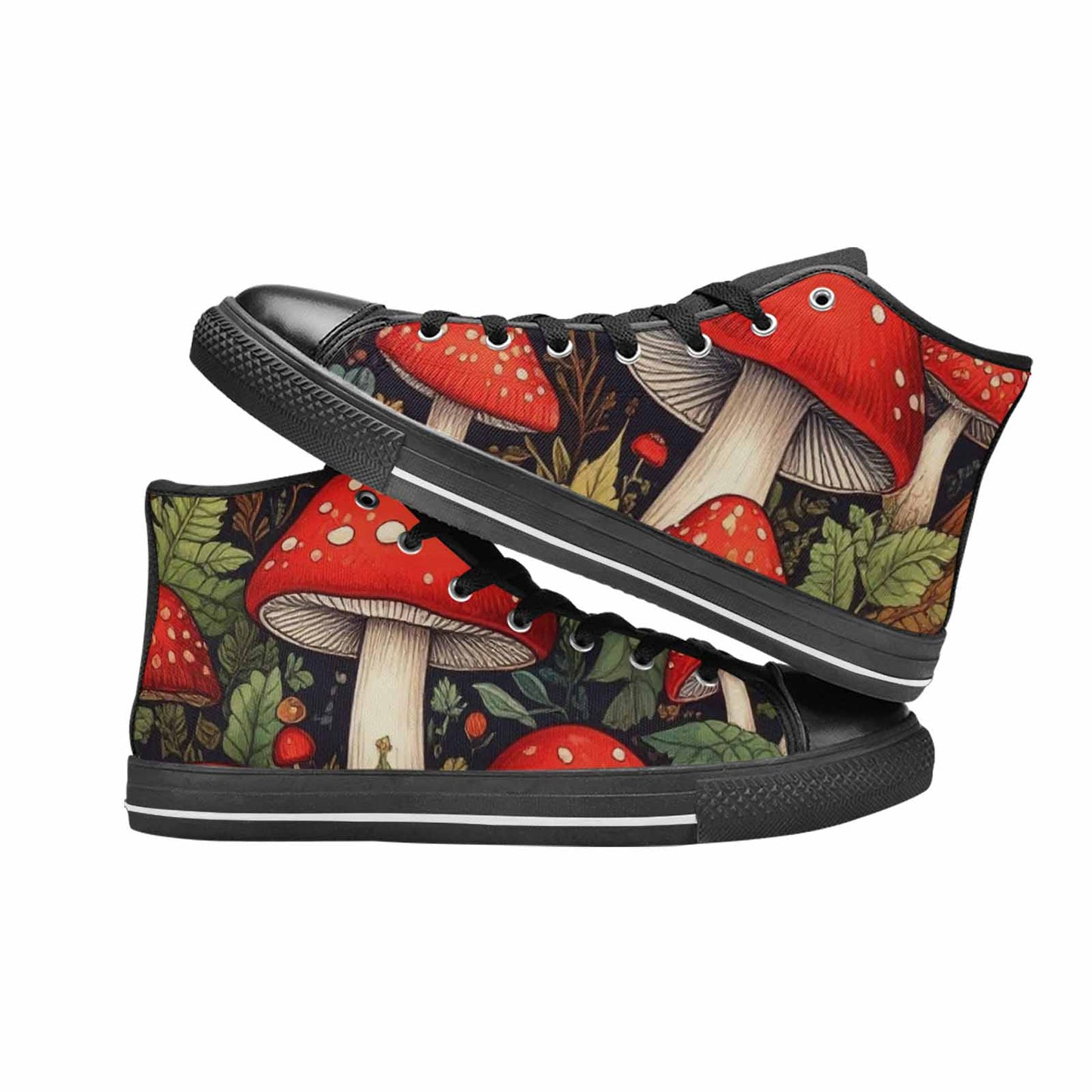 WOMEN'S Mushroom High Top Canvas Aesthetic Custom Shoes