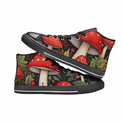 WOMEN'S Mushroom High Top Canvas Aesthetic Custom Shoes
