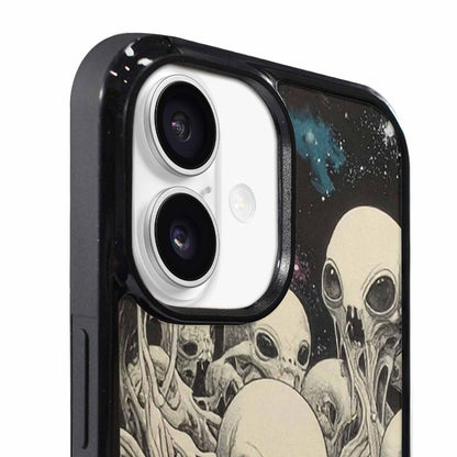 iPhone 17 Case — Melting Aliens Pattern Alien Scifi, Custom Print Case Cover