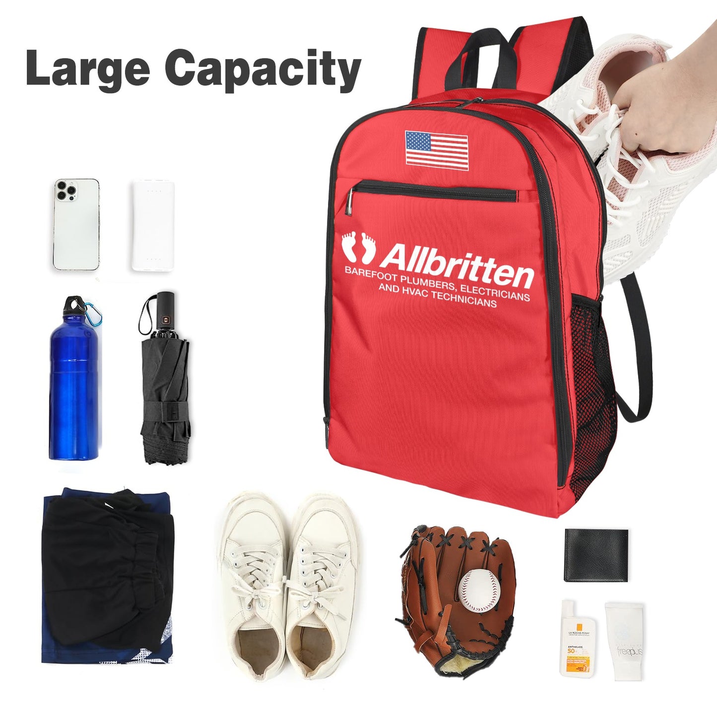 Allbritten All Over Print Leisure Sports Backpack (Model 1741)