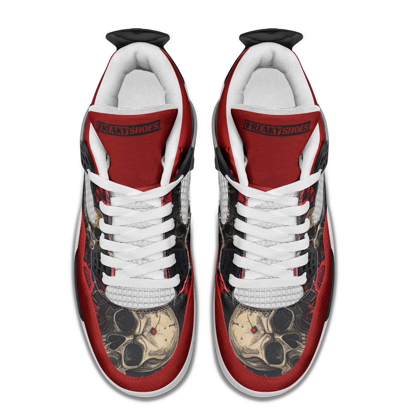 Skulls Unisex Non Slip Lace Up Breathable Fashion Sneakers