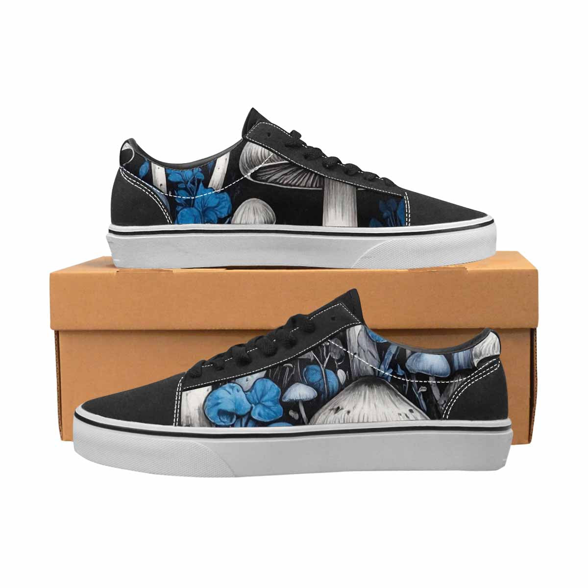 WOMEN'S Mushrooms (general) Lace-Up Canvas Dreamcore Shoes