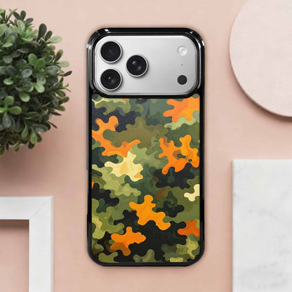 iPhone 17 Pro Max Case — Small Military Camouflage Blotch Camo, Custom Made Phone Cover