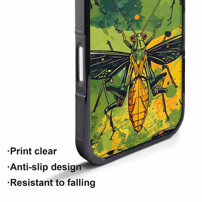 iPhone 17 Air Case — Hand Drawn Entomology Praying Original Art, Customized Protective Case
