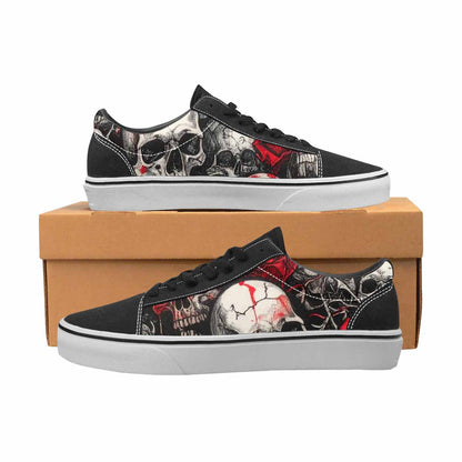 WOMEN'S Skull Roses Lace-Up Canvas Y2K Shoes
