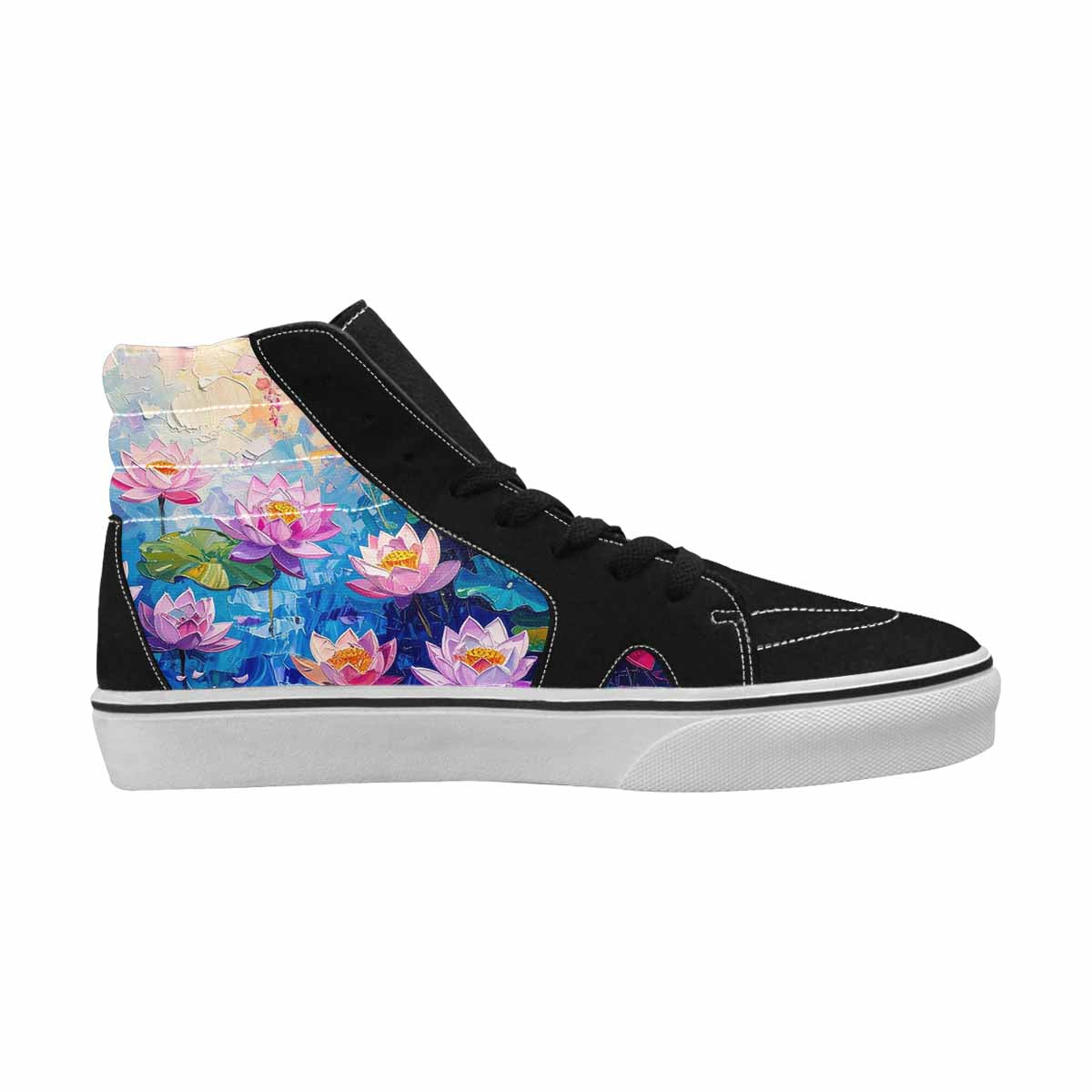 MEN'S Monet Impressionist High Top Canvas Cottagecore Sneakers