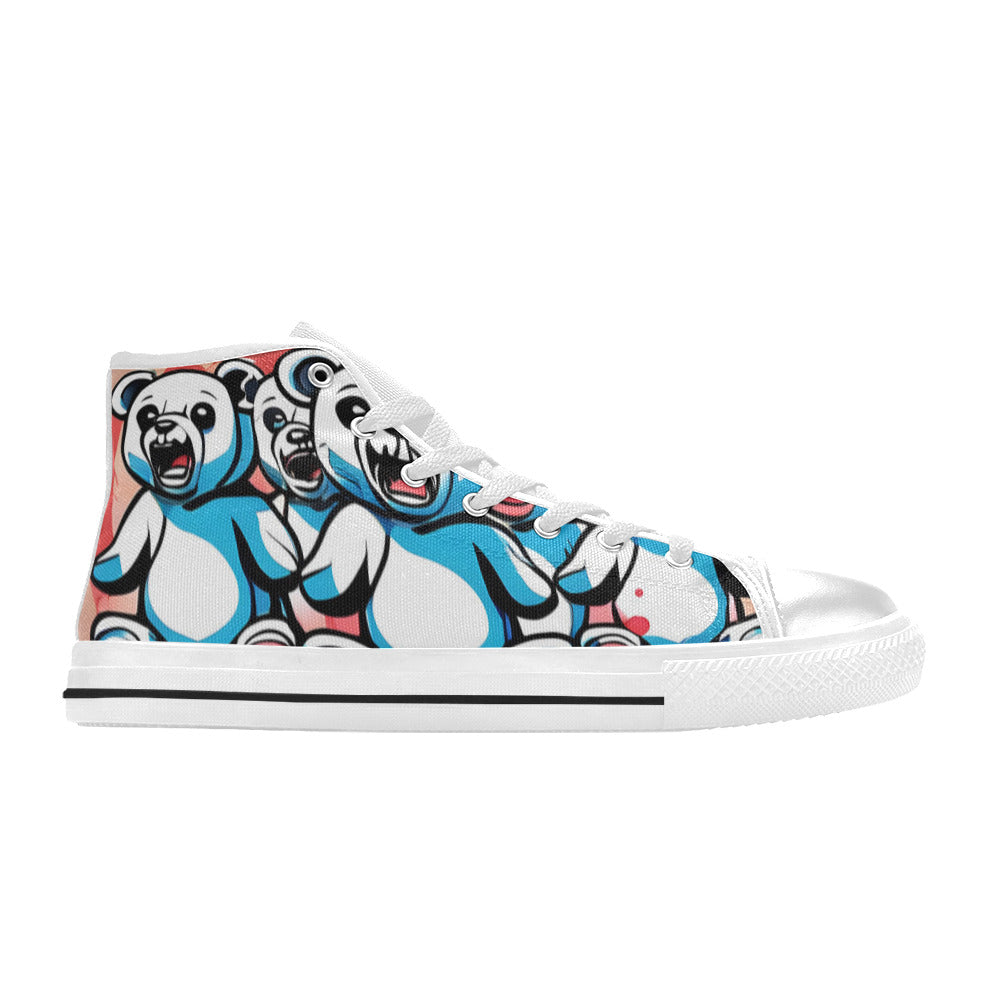 WOMEN'S Bears 4 High Top Canvas Vivid Custom Sneakers
