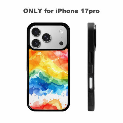 iPhone 17 Pro Case — Watercolor Splash Abstract Pattern Seamless Watercolor, Personalized Phone Case