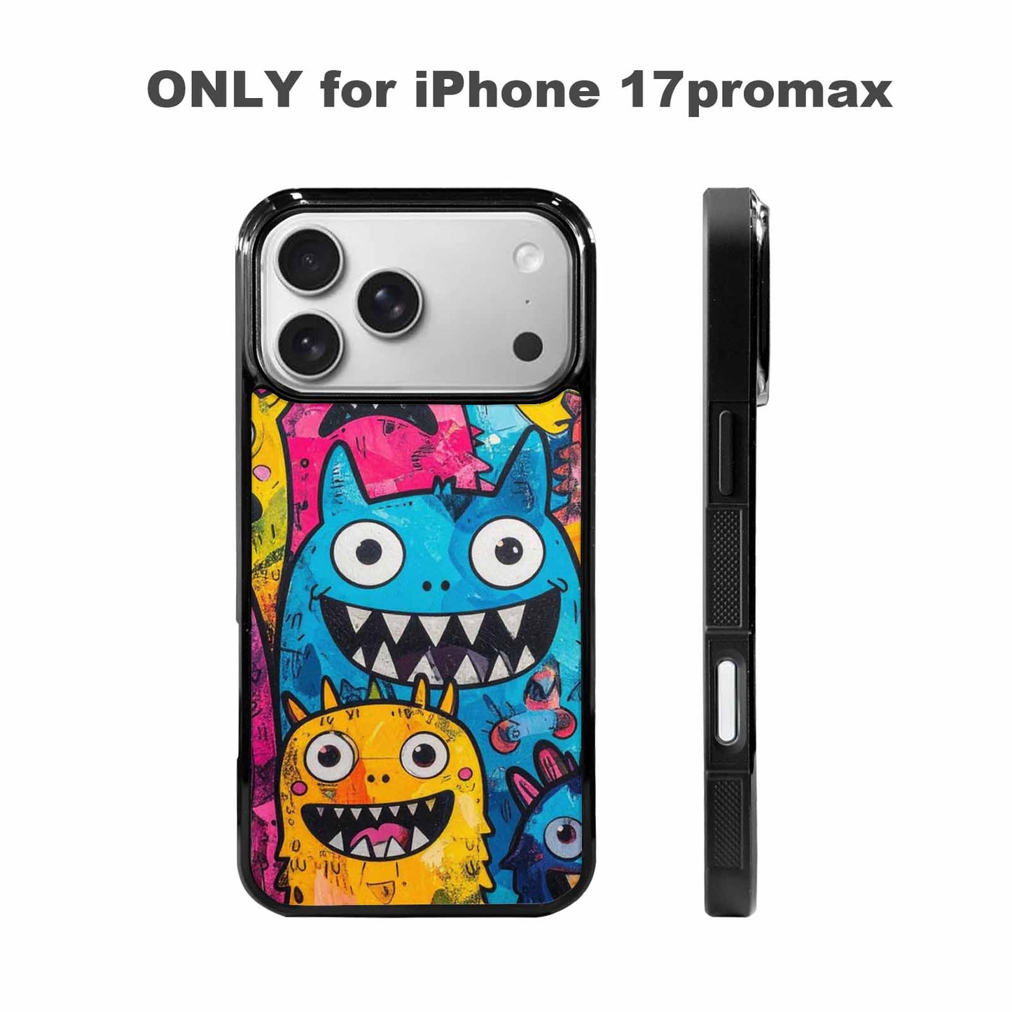 iPhone 17 Pro Max Case — Seamless Repeating Pattern Of Cartoon Cute, Customized Protective Case
