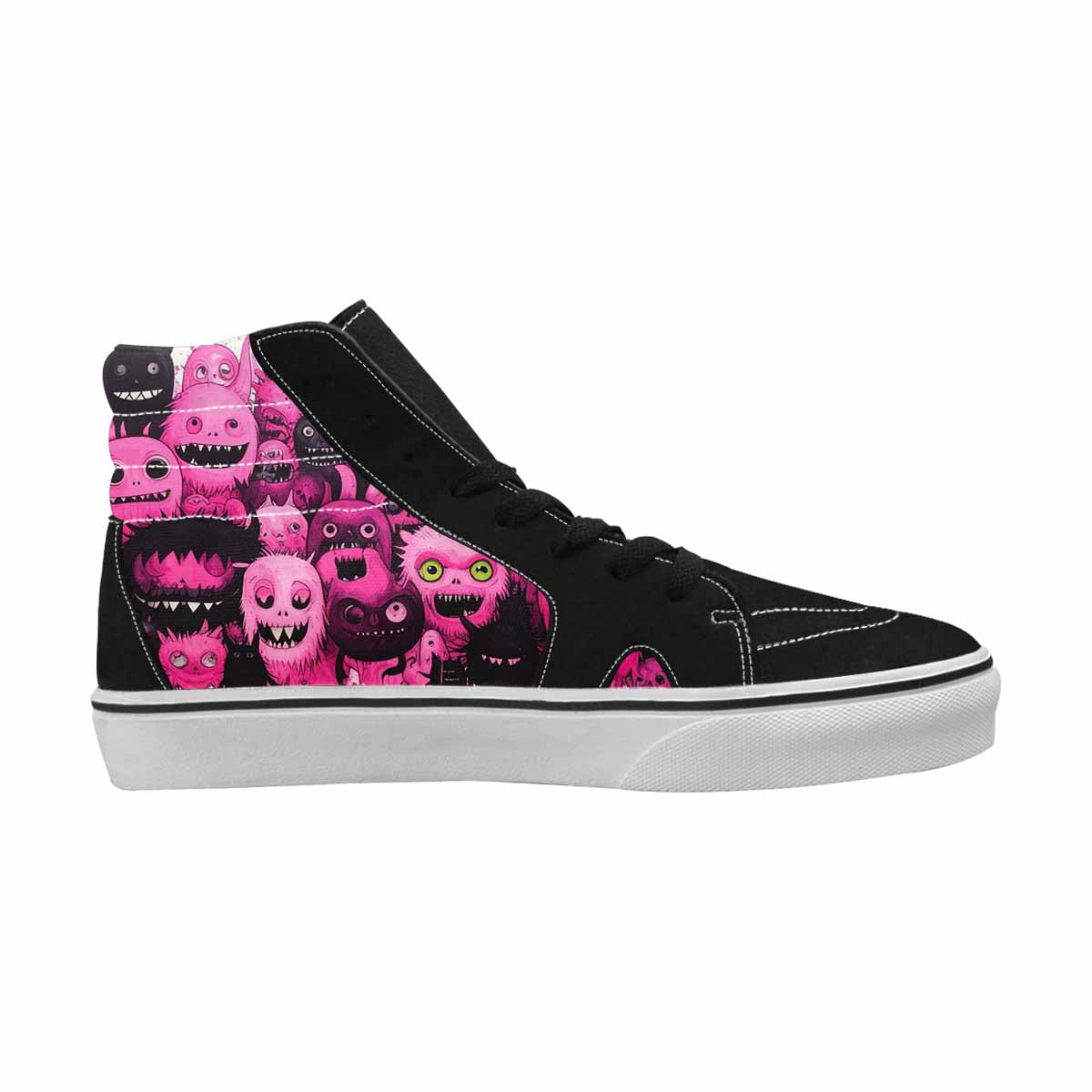 MEN'S Monsters (general) High Top Canvas Vibrant Chaos Sneakers