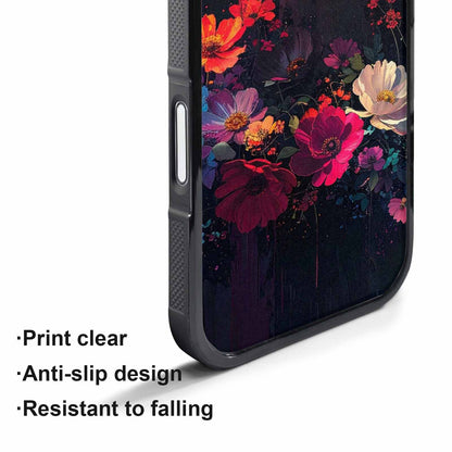 iPhone 17 Air Case — Shadowy Glitch Floral Pattern Hundreds Floral, Custom Phone Case