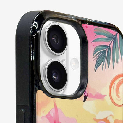 iPhone 16 Case — Flamingo Tropical Flamingo Tropical Pattern Hundreds, Unique Phone Case Design