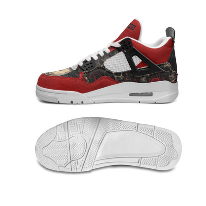 Skulls Unisex Non Slip Lace Up Breathable Fashion Sneakers