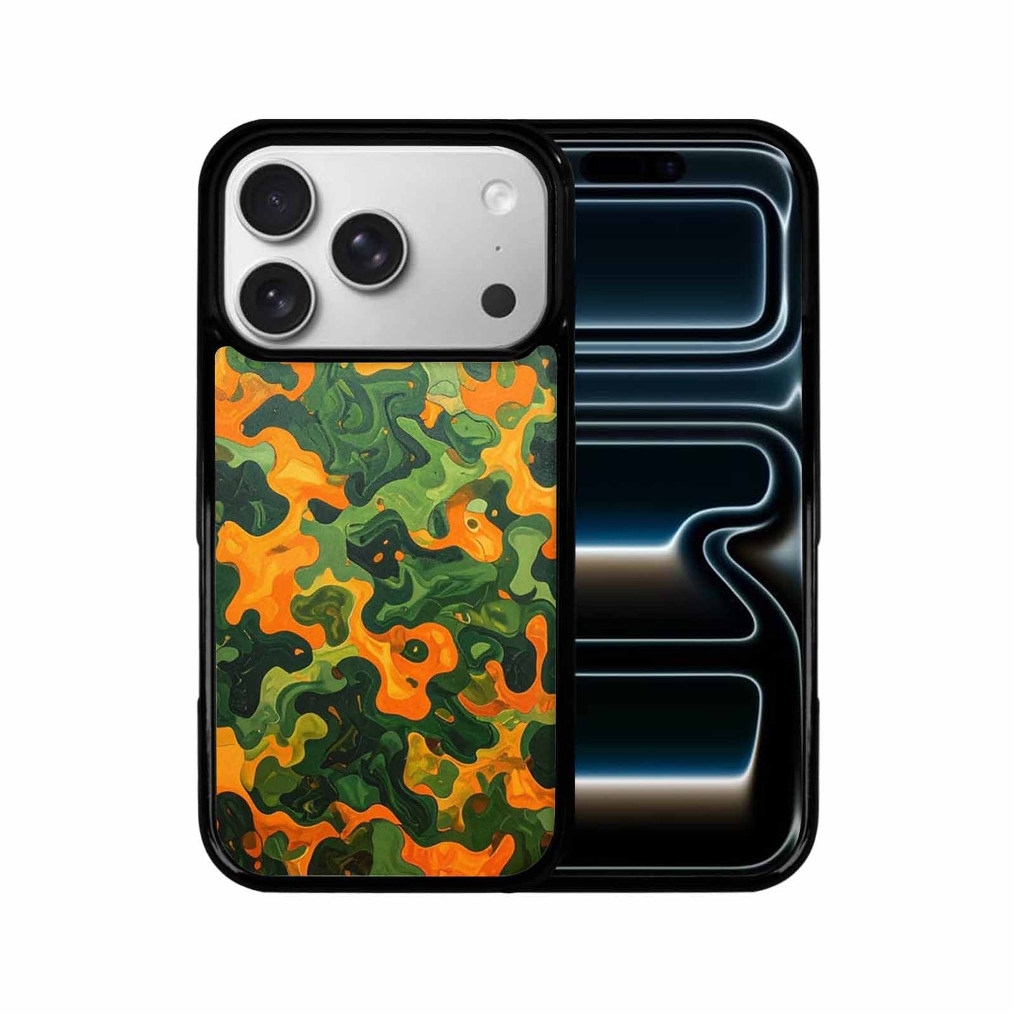 iPhone 17 Pro Case — Small Military Camouflage Blotch Pattern Camo, Custom Art Phone Cover