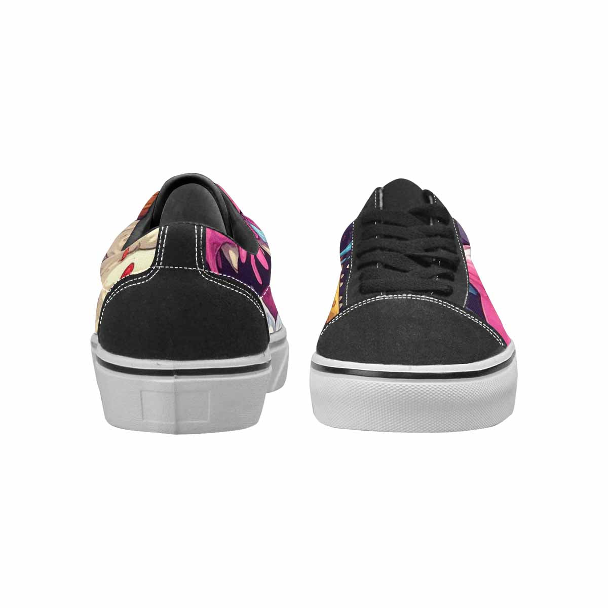 WOMEN'S Ice Cream Monsters  Lace-Up Canvas Dark Academia Sneakers