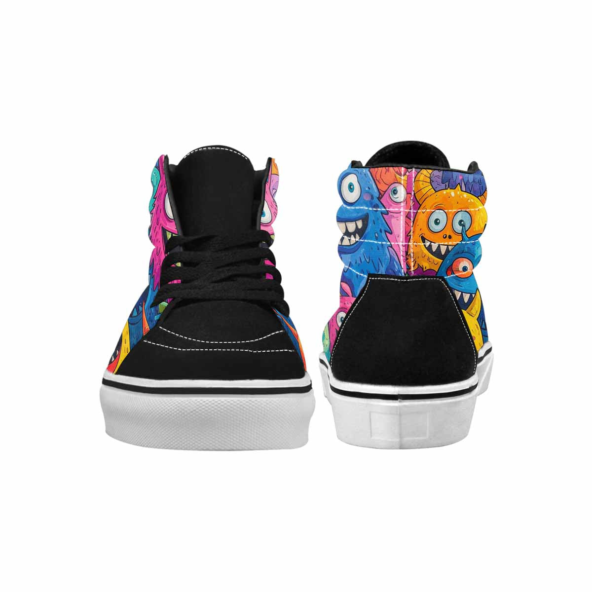 WOMEN'S Goofy Cartoon Monster High Top Canvas Aesthetic Shoes