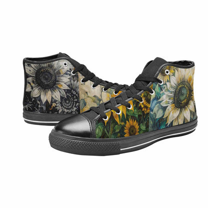 WOMEN'S Blend Melt Them High Top Canvas Cottagecore Custom Sneakers