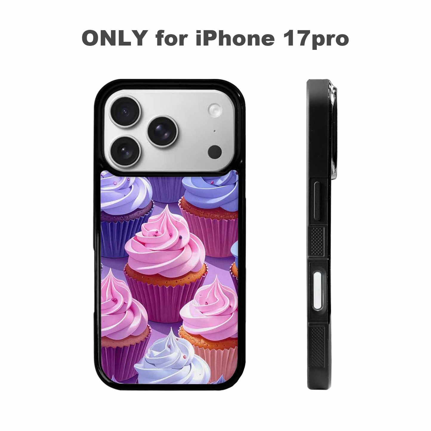 iPhone 17 Pro Case — Chrome Retro Cupcake Retro Vintage, Custom Art Phone Cover