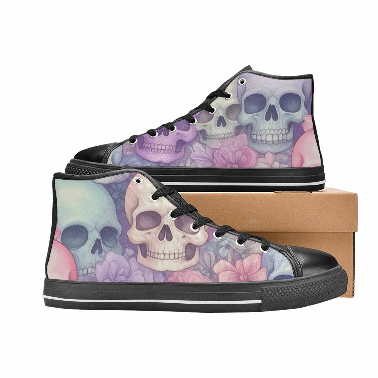 MEN'S Skulls - Pastel High Top Canvas Dreamcore Shoes