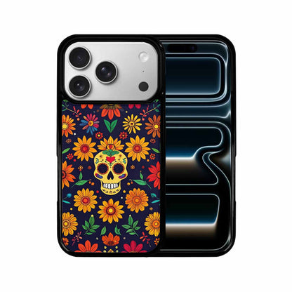 iPhone 17 Pro Case — Sunflowers And Skulls Gothic Skulls, Custom Designed Case Cover