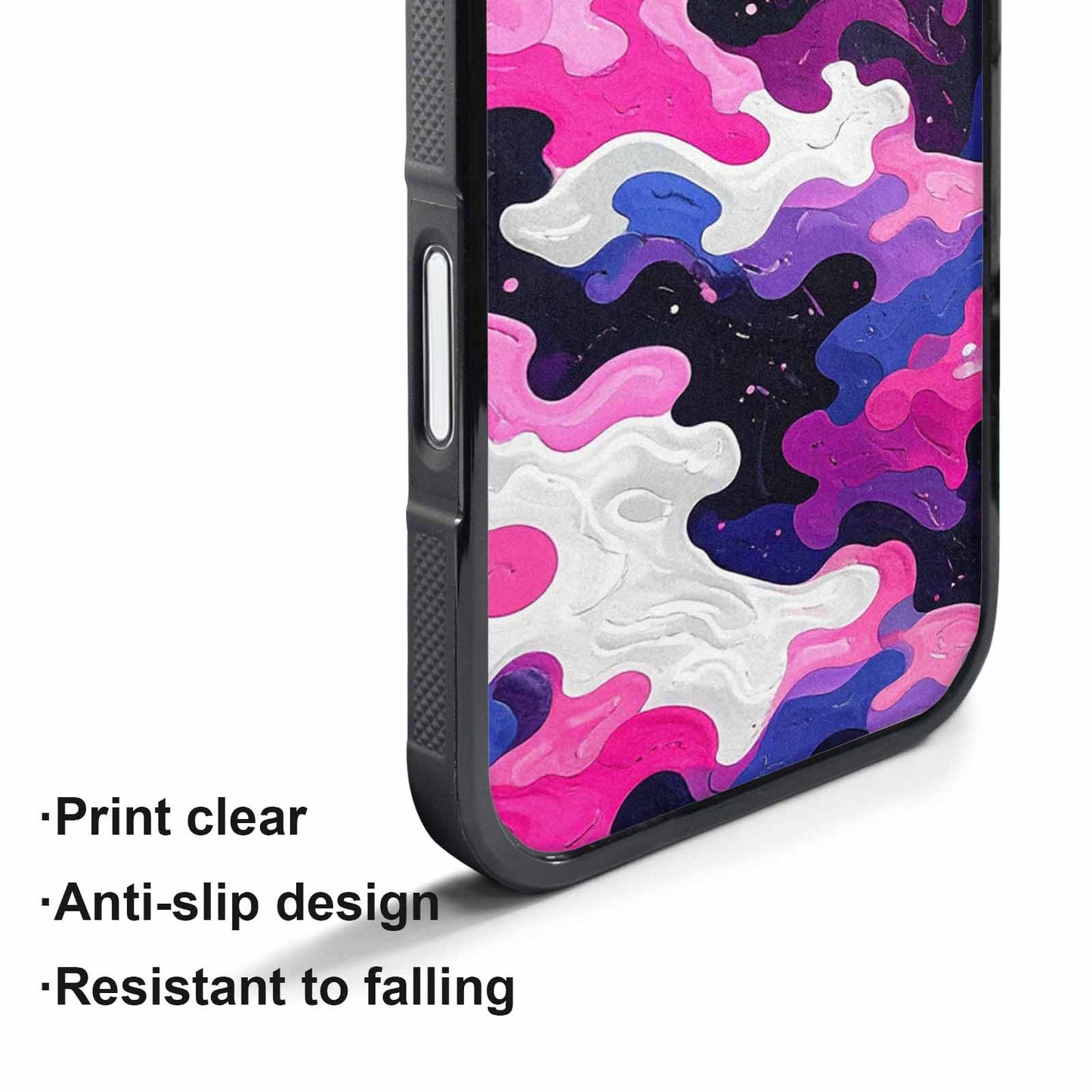 iPhone 17 Air Case — Vivid Camo Genderfluid Pride Camo, Custom Phone Case