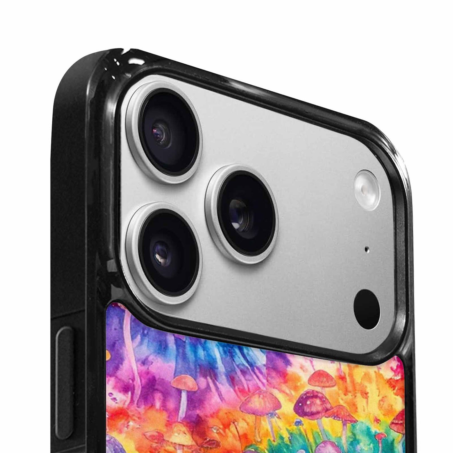 iPhone 17 Pro Max Case — Mushrooms Tie Dyemushrooms Pat Tie Dye, Custom Phone Case