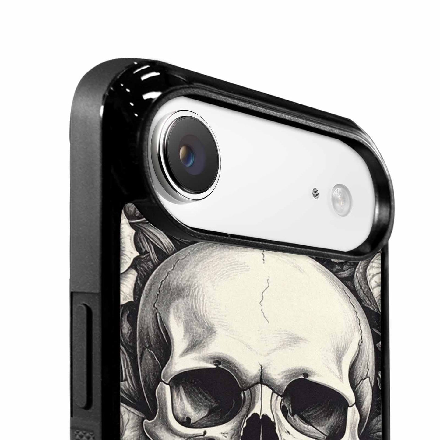 iPhone 17 Air Case — Skulls Roses Pen Ink Gothic Skulls, Personalized Phone Case