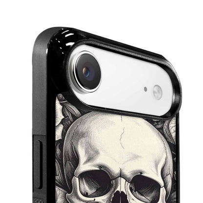 iPhone 17 Air Case — Skulls Roses Pen Ink Gothic Skulls, Personalized Phone Case