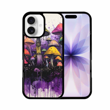 iPhone 17 Case — Black &amp; Purple Ink Original Art, Custom Art Phone Cover