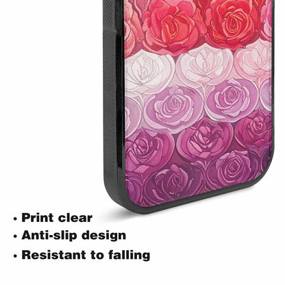 iPhone 15 Plus Case — Lesbian Flag Color Theme Small Rainbow, Custom Print Case Cover