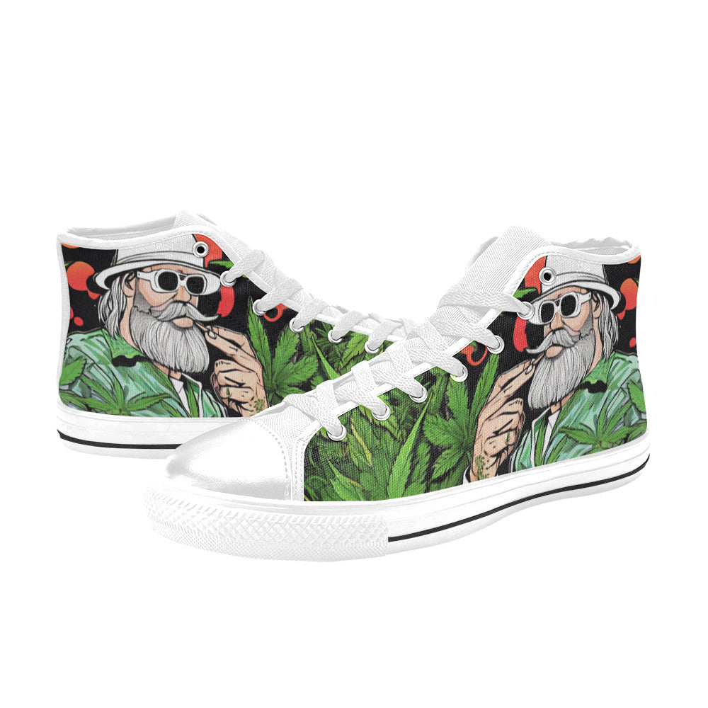 WOMEN'S Healthy Garden 420 High Top Canvas Aesthetic Custom Sneakers