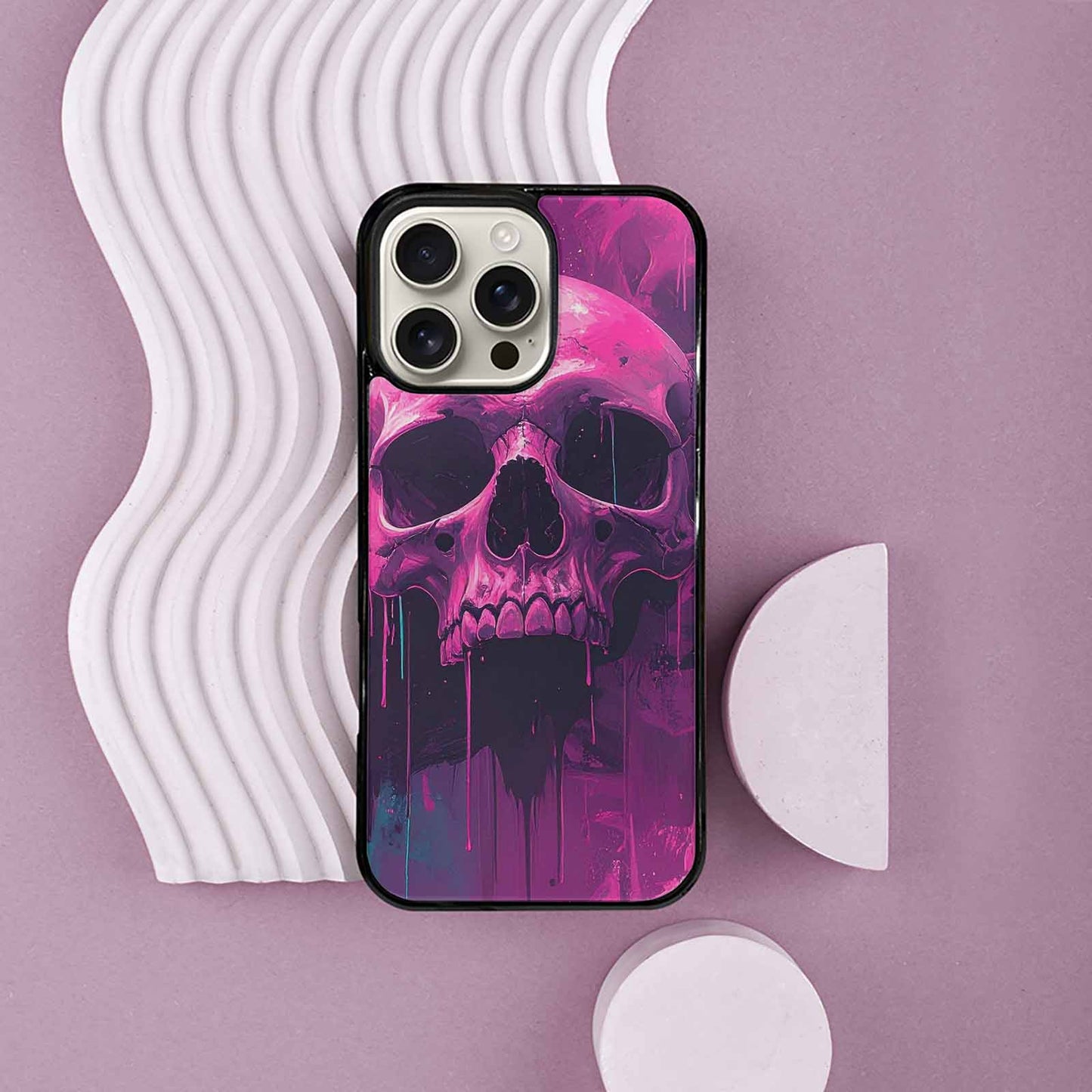 iPhone 16 Pro Max Case — 1000\'s Of Skulls Overlapping Each Other, Custom Print Case Cover