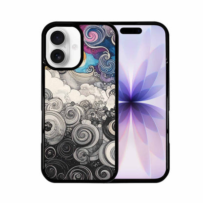 iPhone 17 Case — Tie Dye Swirls (black Tie Dye, Custom Print Case Cover
