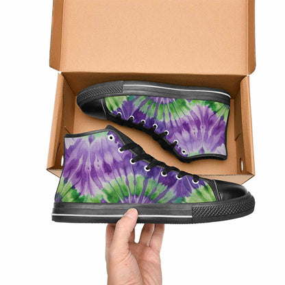MEN'S Tie Dye - High Top Canvas Vivid Custom Shoes