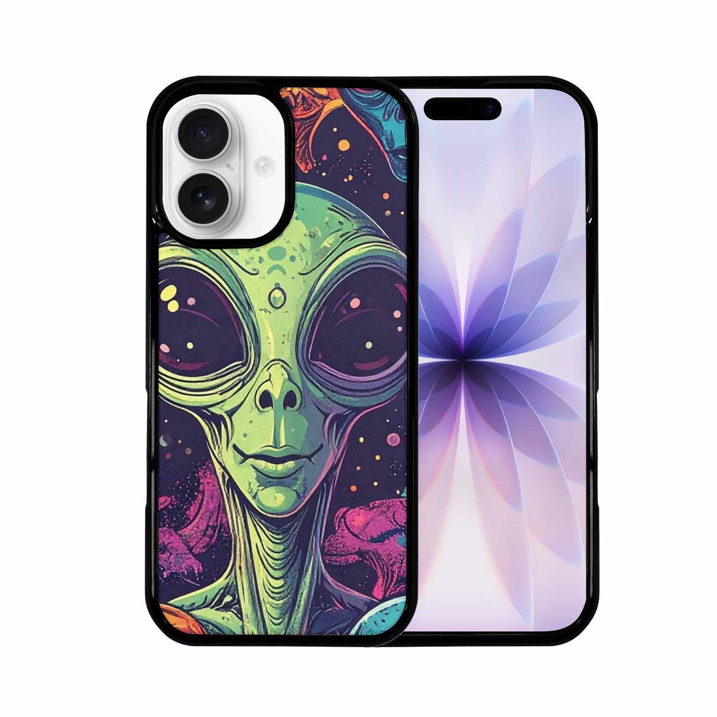iPhone 17 Case — Alien Ufo Cartoon Art Alien Scifi, Personalized Phone Case