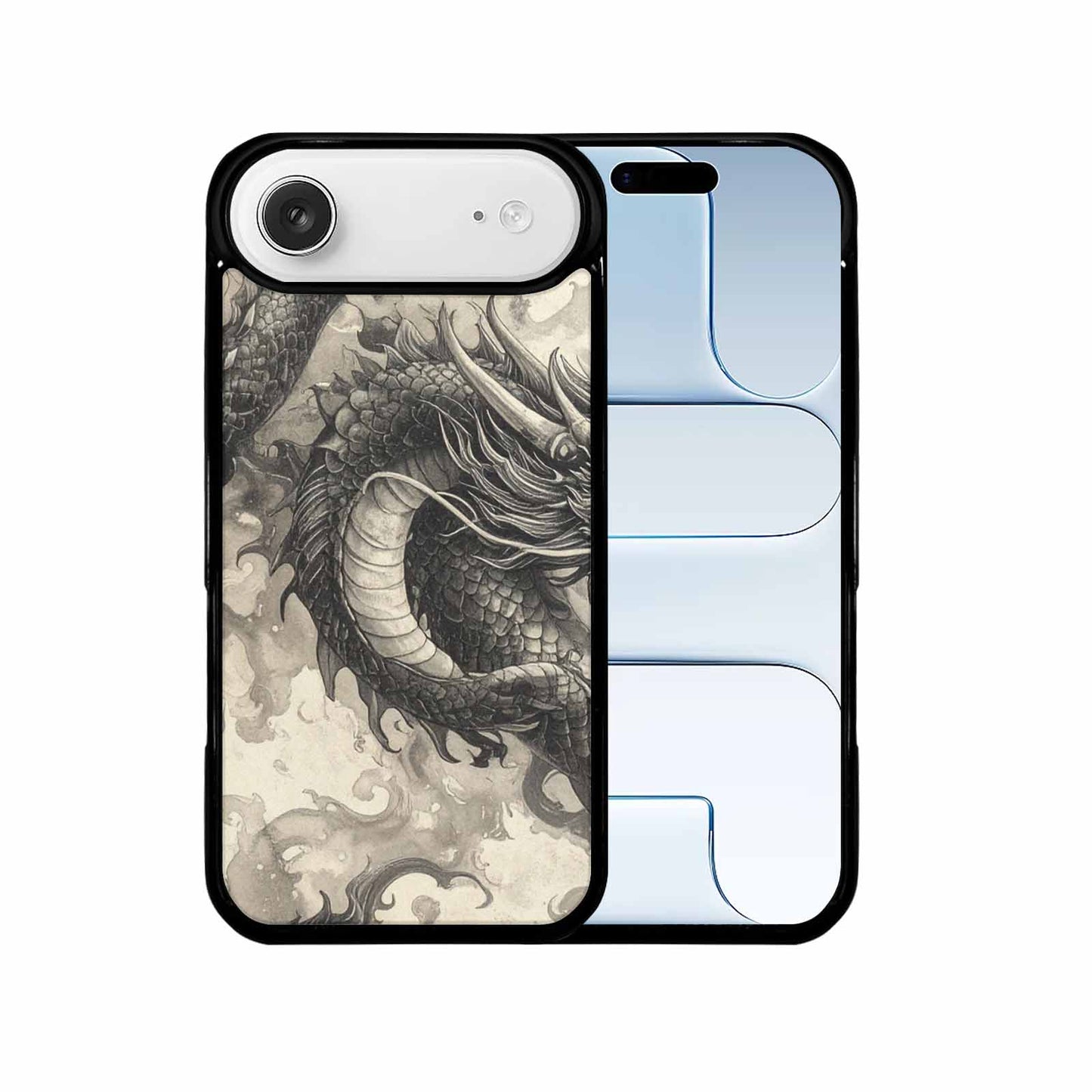 iPhone 17 Air Case — Retro Dragons Flame Retro Vintage, Custom Print Case Cover