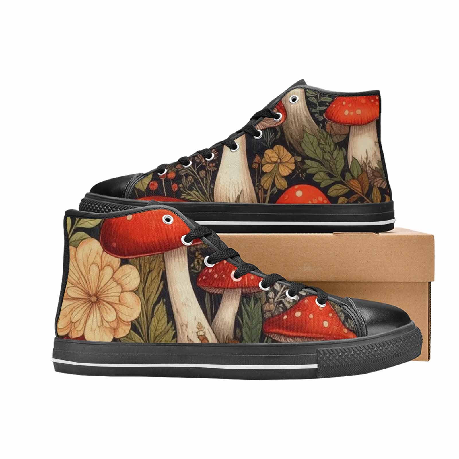 WOMEN'S Mushroom High Top Canvas Y2K Sneakers