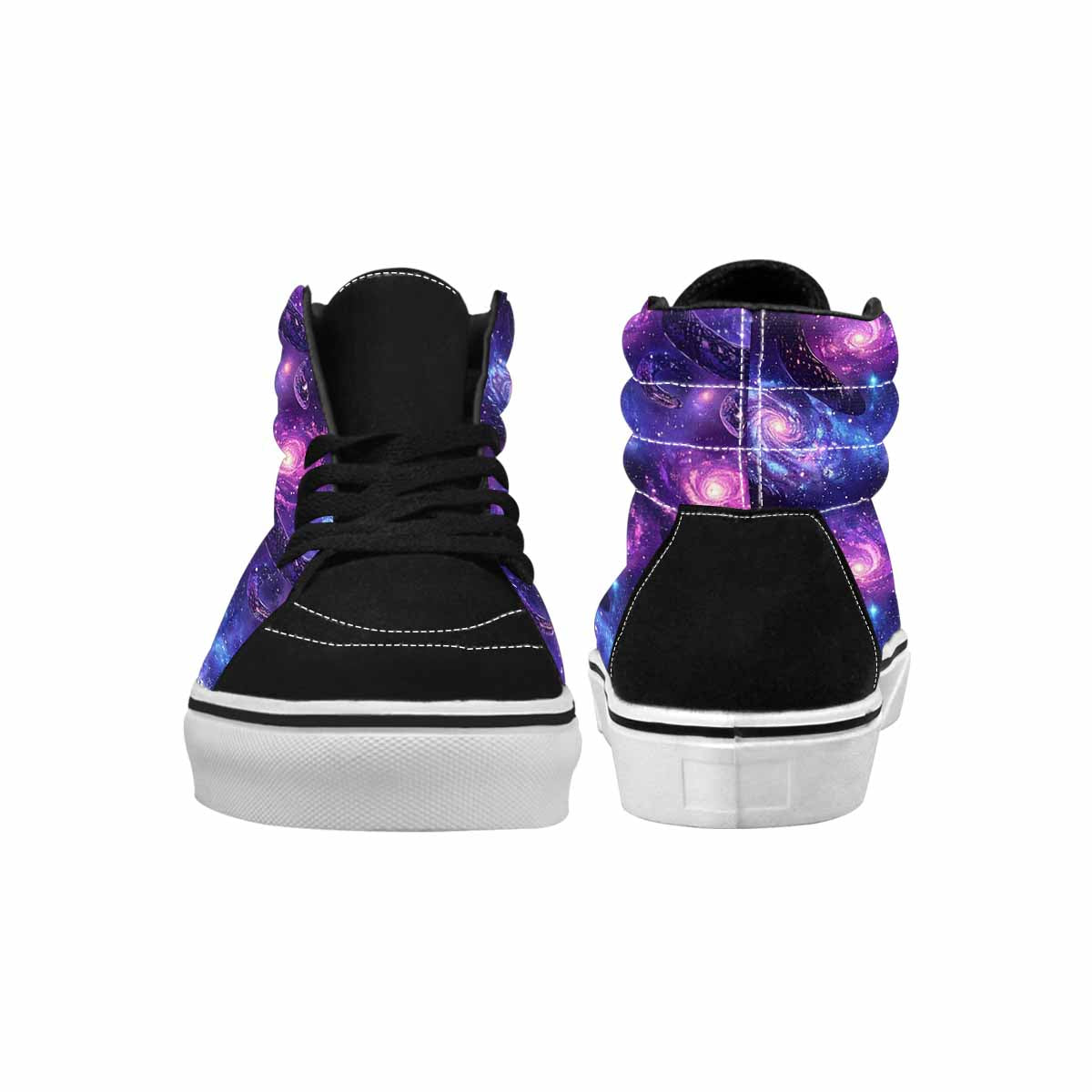 WOMEN'S Galaxy Snake Print High Top Canvas Grunge Sneakers