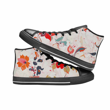 MEN'S Marble Floral High Top Canvas Surreal Shoes
