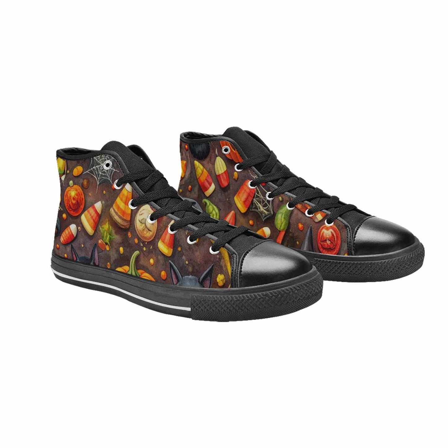 MEN'S Halloween High Top Canvas Cottagecore Custom Sneakers
