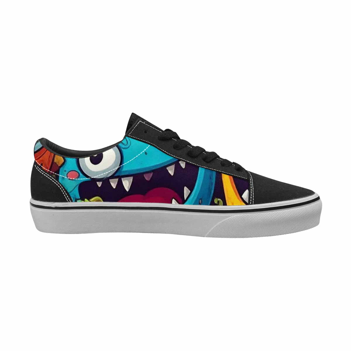 MEN'S Cartoon Monster Character Canvas Lace-Up Grunge Sneakers
