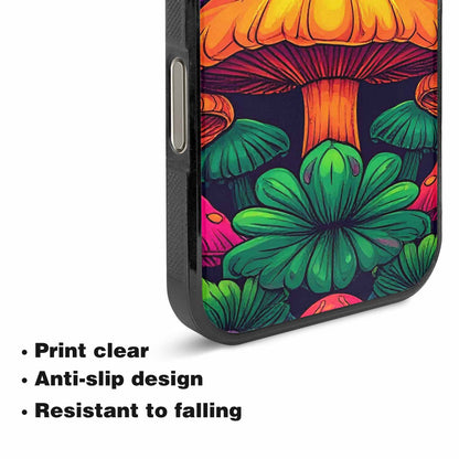 iPhone 16 Pro Case — Psychedelic Mushroom Cartoon Pattern, Original Design Phone Case