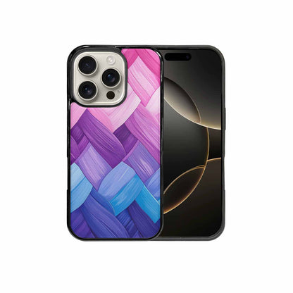 iPhone 16 Pro Case — Bisexual Flag Color Theme Small Rainbow, Custom Phone Case
