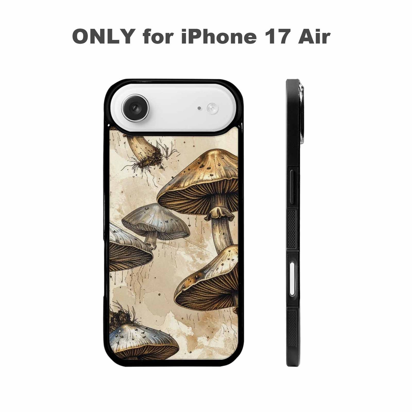 iPhone 17 Air Case — Iridescent Storm Mushroom Original Art, Custom Print Case Cover