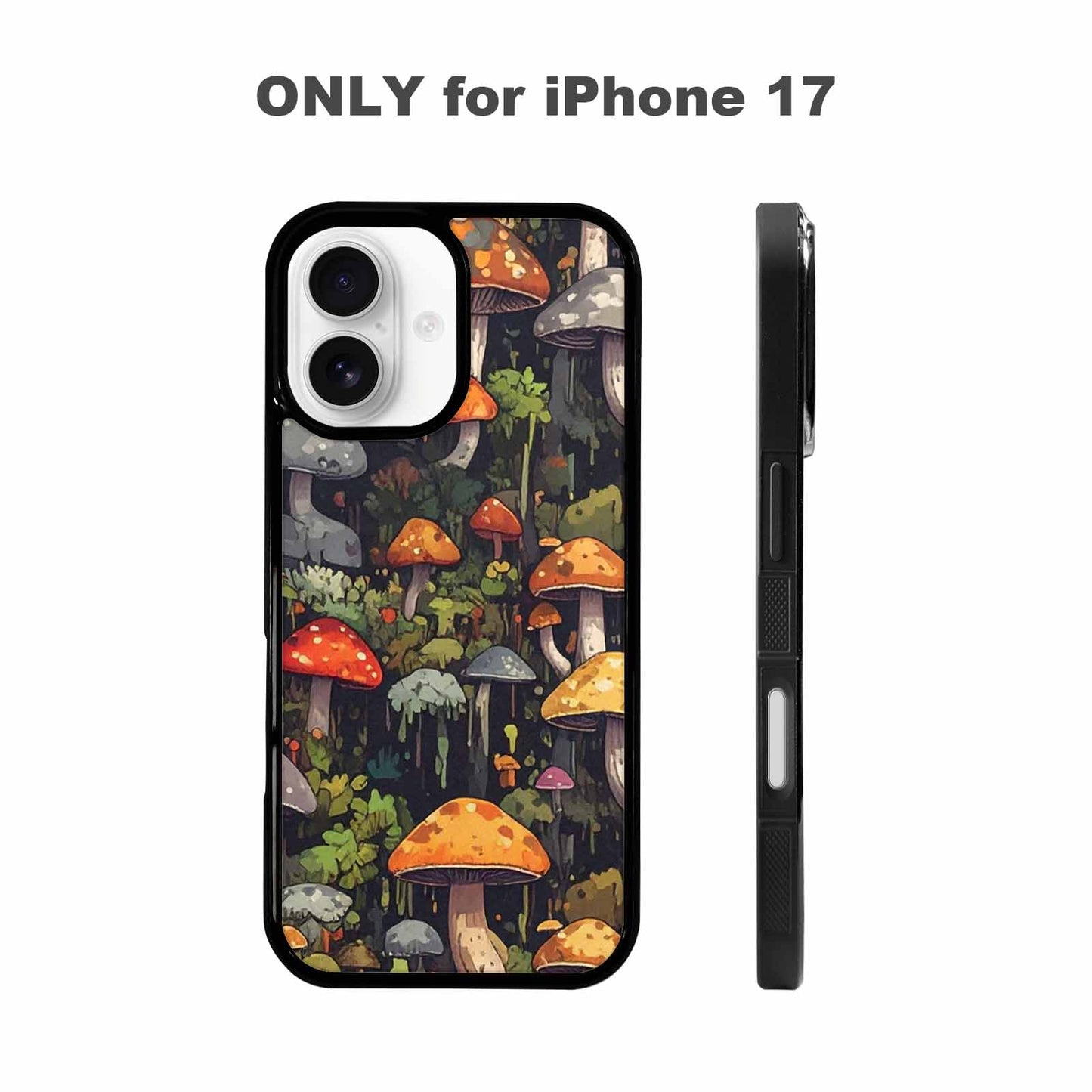 iPhone 17 Case — Mushrooms Camomushrooms Patter Fcc Camo, Custom Art Phone Cover