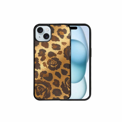 iPhone 15 Plus Case — Classic Leopard Print Warm Golden Tan, Original Design Phone Case