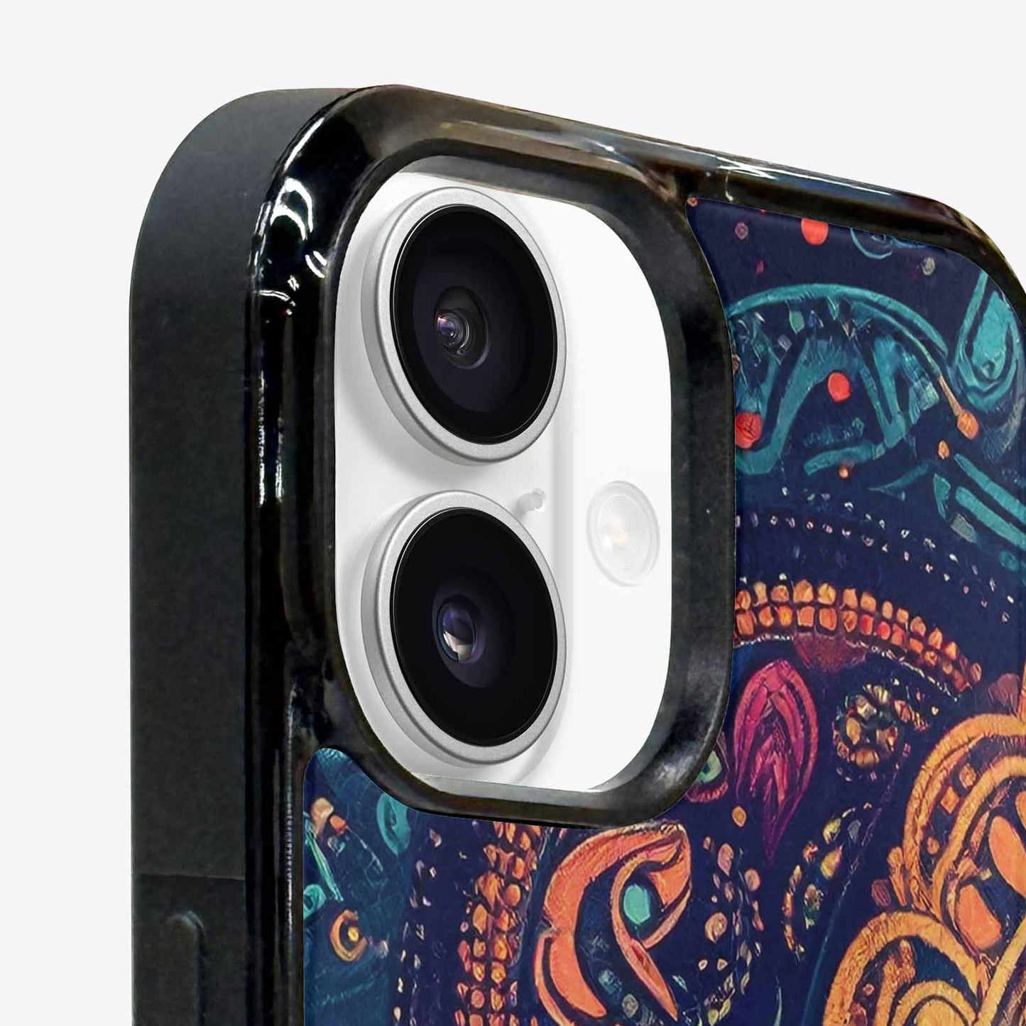 iPhone 16 Case — Paisley Mandala, Custom Designed Case Cover