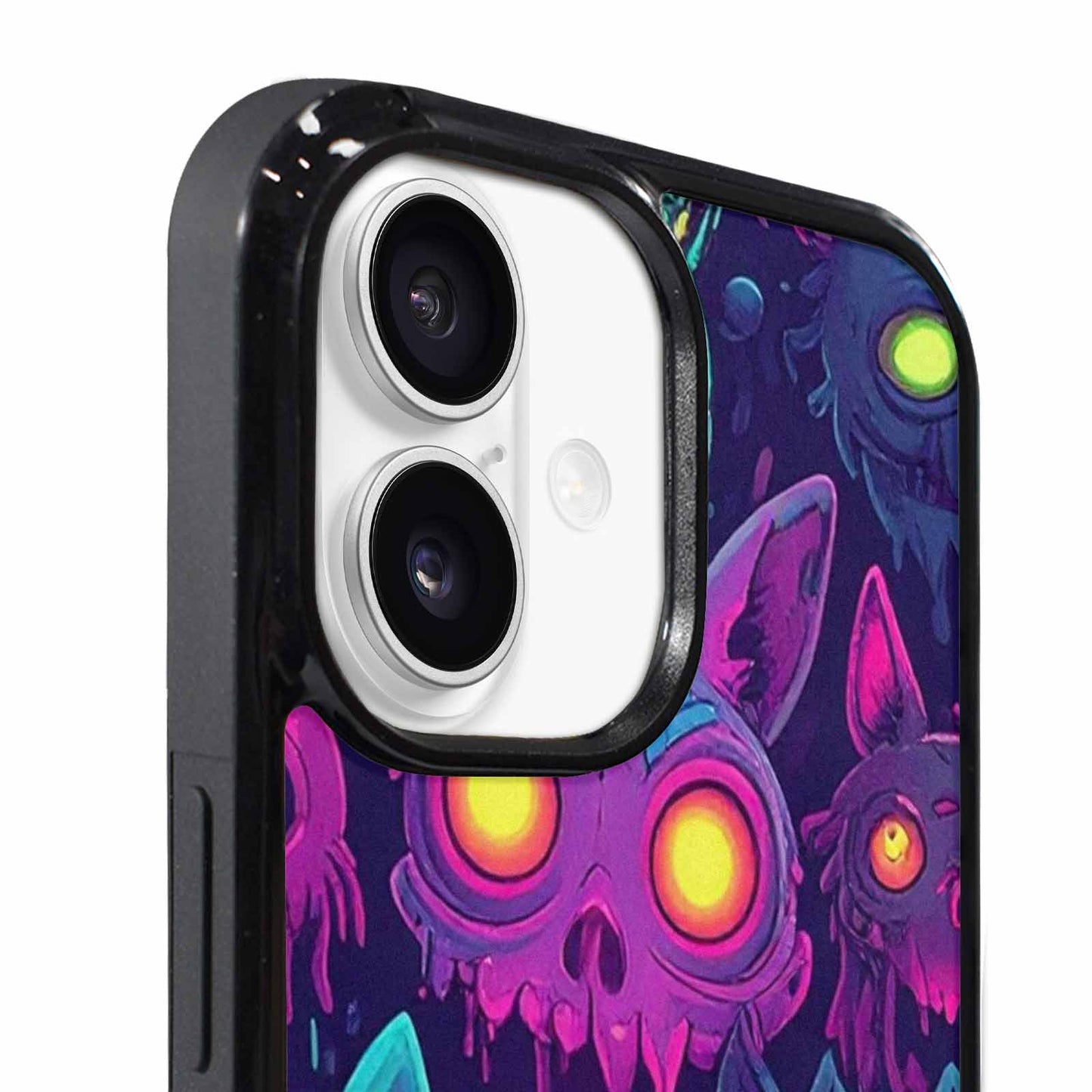 iPhone 17 Case — Mixed Toxic Glow Creature Cartoon Cute, Customized Protective Case